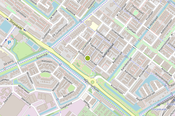Ambulance-melding op Komkommerstraat, Wateringen op 18 mei, kaart-overzicht