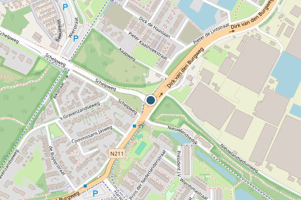 Politie-melding op Dirk van den Burgweg, Hoek van Holland op 31 juli, kaart-overzicht