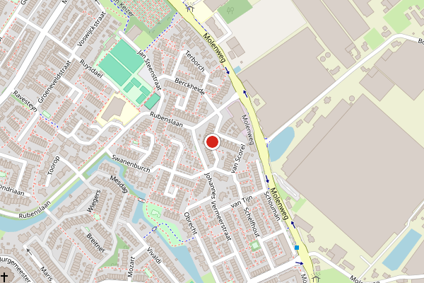 Brandweer-melding op van Ostade, Monster op 31 juli, kaart-overzicht