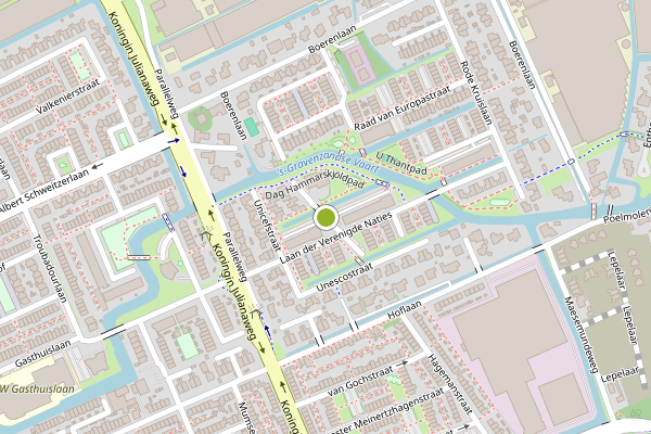 Ambulance-melding op Gedempte Tankgracht, 's-Gravenzande op 31 juli, kaart-overzicht