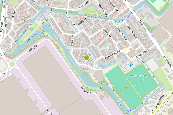 Ambulance-melding op Ravehorst, Honselersdijk op 19 mei, kaart-overzicht