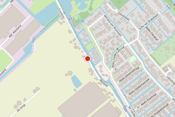 Brandweer-melding op Wenpad, Poeldijk op 2 augustus, kaart-overzicht