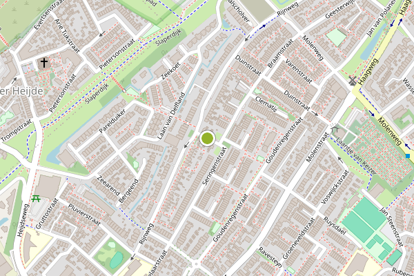 Ambulance-melding op Zeedistelstraat, Monster op 2 augustus, kaart-overzicht