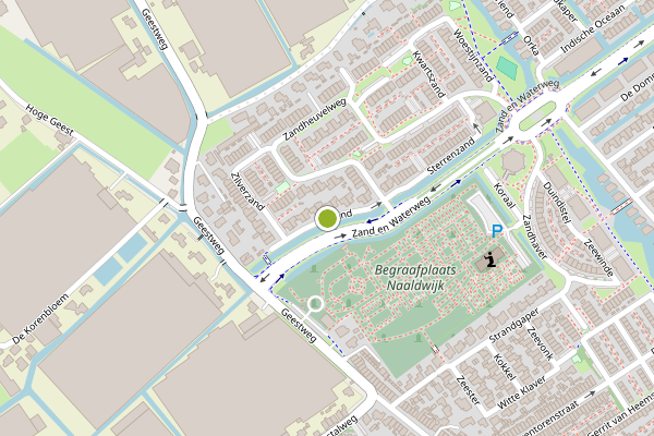 Ambulance-melding op Witzand, Naaldwijk op 2 augustus, kaart-overzicht