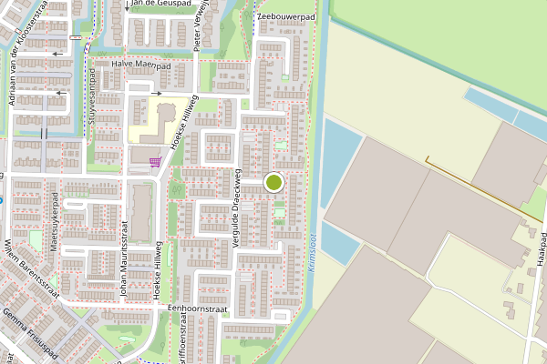 Ambulance-melding op Pasgeldtstraat, Hoek van Holland op 3 augustus, kaart-overzicht