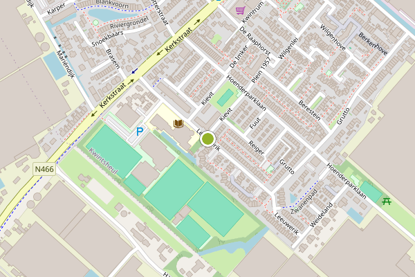 Ambulance-melding op Leeuwerik, Kwintsheul op 20 mei, kaart-overzicht