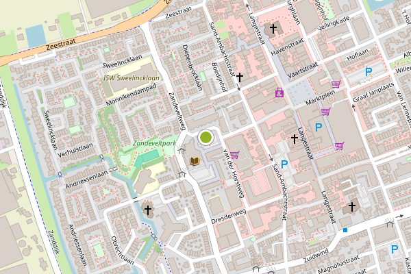 Ambulance-melding op Zandeveltplein, 's-Gravenzande op 4 augustus, kaart-overzicht