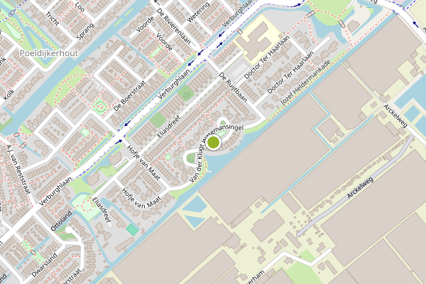 Ambulance-melding op Van der Klugt Wittemansingel, Poeldijk op 5 augustus, kaart-overzicht