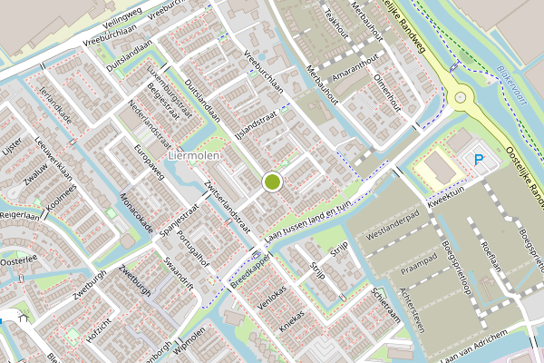 Ambulance-melding op Oostenrijkstraat, De Lier op 6 augustus, kaart-overzicht
