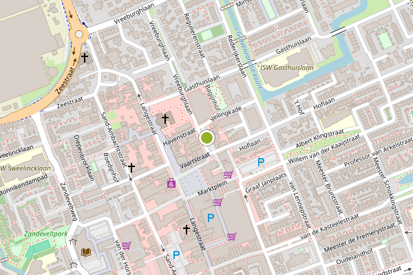 Ambulance-melding op Vaartplein, 's-Gravenzande op 7 augustus, kaart-overzicht
