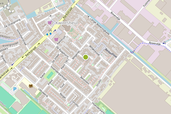 Ambulance-melding op Seringenhove, Kwintsheul op 7 augustus, kaart-overzicht