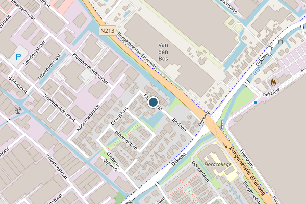 Politie-melding op Fazanterie, Naaldwijk op 25 mei, kaart-overzicht