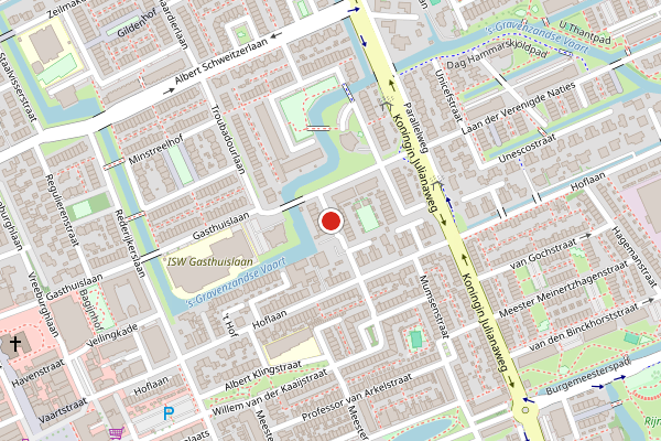 Brandweer-melding op van Prooijenstraat, 's-Gravenzande op 28 mei, kaart-overzicht