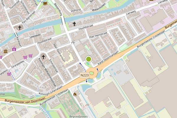Ambulance-melding op Willem J.Baron van Gentplein, De Lier op 26 mei, kaart-overzicht