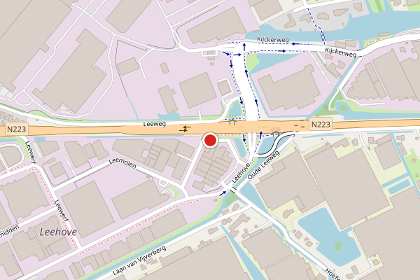 Brandweer-melding op Jan van de Laarweg, De Lier op 26 mei, kaart-overzicht