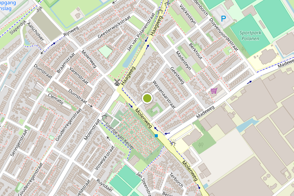 Ambulance-melding op Nassauplein, Monster op 28 mei, kaart-overzicht