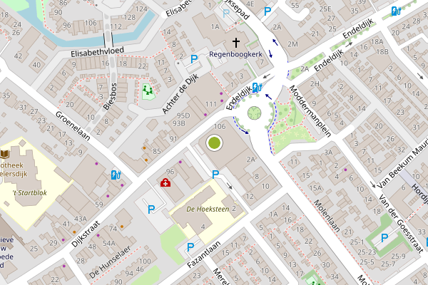Ambulance-melding op Dijkstraat, Honselersdijk op 29 mei, kaart-overzicht