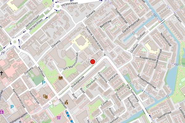 Brandweer-melding op Stokdijkhof, Naaldwijk op 30 mei, kaart-overzicht