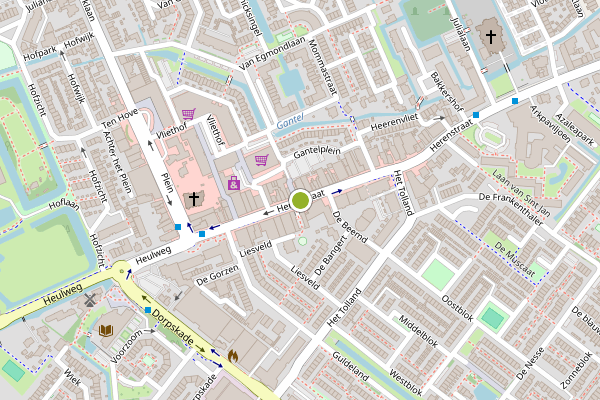 Ambulance-melding op Herenstraat, Wateringen op 31 mei, kaart-overzicht