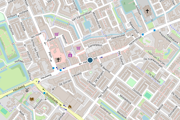 Politie-melding op Herenstraat, Wateringen op 31 mei, kaart-overzicht