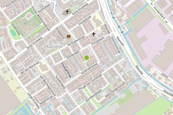Ambulance-melding op Almondestraat, Maasdijk op 31 mei, kaart-overzicht