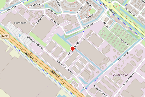 Brandweer-melding op Maasdijkseweg, Wateringen op 2 juni, kaart-overzicht
