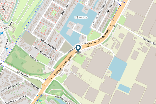Politie-melding op Dirk van den Burgweg, Hoek van Holland op 29 april, kaart-overzicht