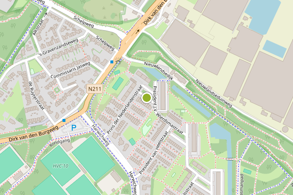 Ambulance-melding op President J.V. Wierdsmastraat, Hoek van Holland op 2 juni, kaart-overzicht