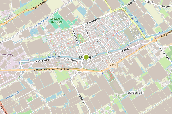 Ambulance-melding op Burgemeester Cramerlaan, De Lier op 3 juni, kaart-overzicht