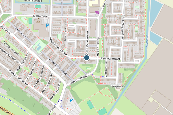 Politie-melding op Willem Barentsstraat, Hoek van Holland op 4 juni, kaart-overzicht