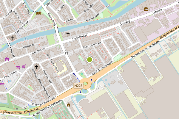 Ambulance-melding op Johan Hendrik van Kinsbergenstraat, De Lier op 5 juni, kaart-overzicht