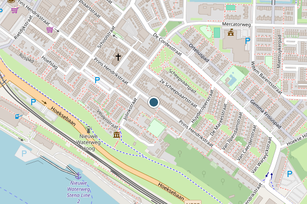 Politie-melding op Prins Hendrikstraat, Hoek van Holland op 6 juni, kaart-overzicht
