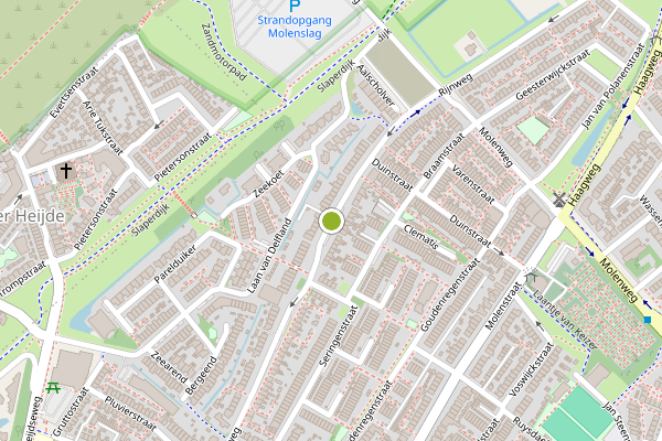 Ambulance-melding op Rijnweg, Monster op 7 juni, kaart-overzicht