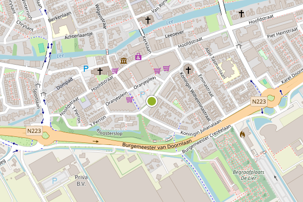 Ambulance-melding op Prinses Irenestraat, De Lier op 8 juni, kaart-overzicht
