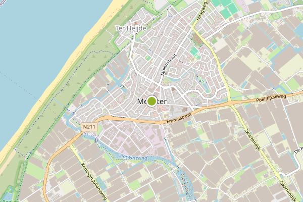 Ambulance-melding op Verdilaan, Monster op 9 juni, kaart-overzicht