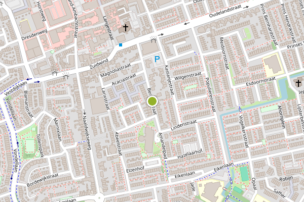 Ambulance-melding op Berkenstraat, 's-Gravenzande op 11 juni, kaart-overzicht