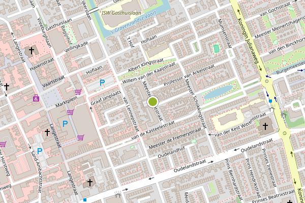 Ambulance-melding op Mr. Bruntstraat, 's-Gravenzande op 12 juni, kaart-overzicht