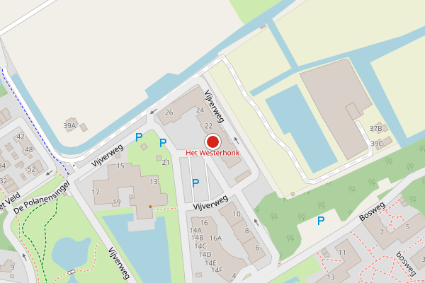 Brandweer-melding op Vijverweg, Monster op 13 juni, kaart-overzicht