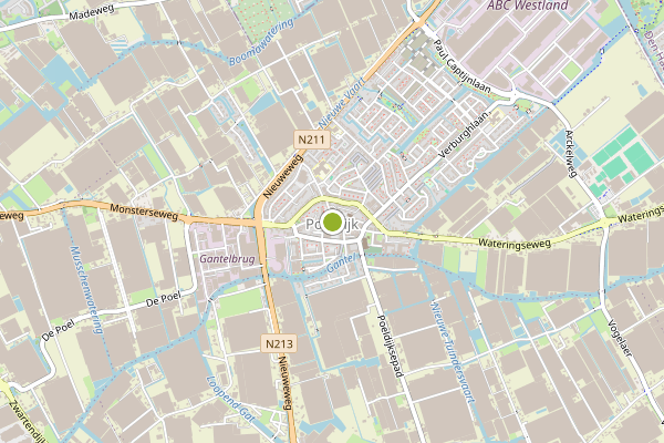 Ambulance-melding op verburg), Poeldijk op 14 juni, kaart-overzicht