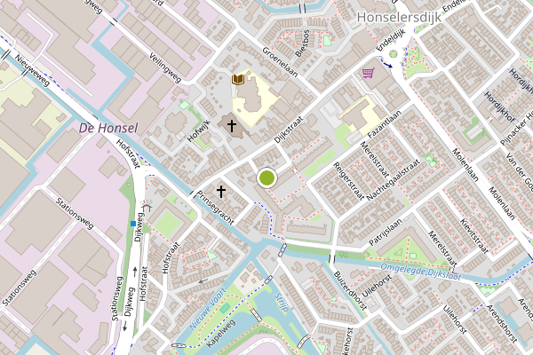 Ambulance-melding op De Hunselaer, Honselersdijk op 15 juni, kaart-overzicht