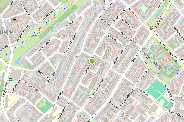 Ambulance-melding op Seringenstraat, Monster op 15 juni, kaart-overzicht