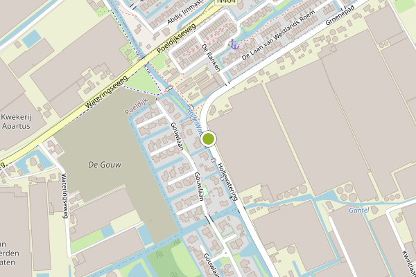 Ambulance-melding op Hollewatering, Kwintsheul op 19 juni, kaart-overzicht