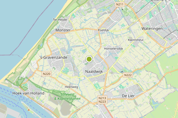 Ambulance-melding op Galgepad, Naaldwijk op 5 mei, kaart-overzicht