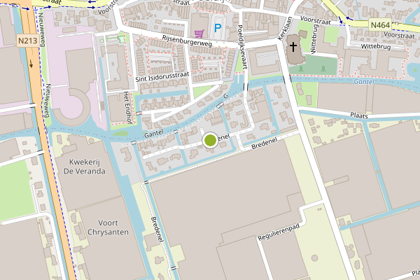 Ambulance-melding op Bredenel, Honselersdijk op 20 juni, kaart-overzicht