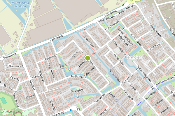 Ambulance-melding op Leeuweriklaan, De Lier op 22 juni, kaart-overzicht