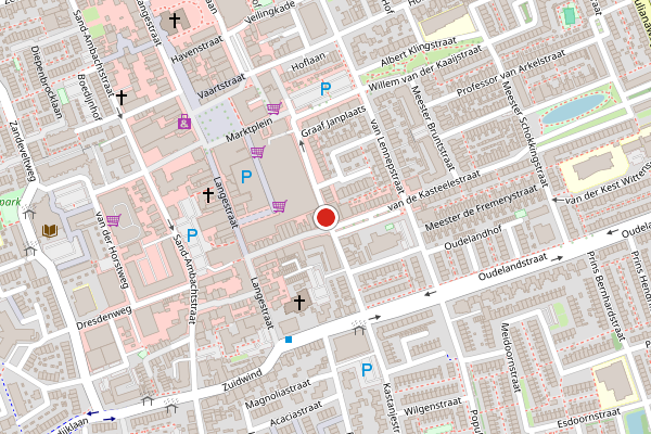 Brandweer-melding op Pompe v Meerdervoortstraat, 's-Gravenzande op 23 juni, kaart-overzicht