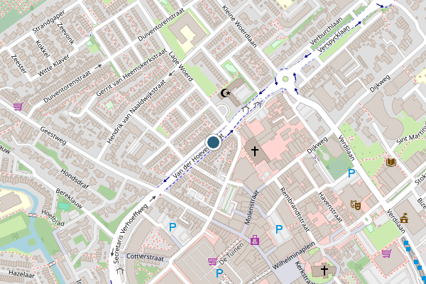 Politie-melding op Van der Hoevenstraat, Naaldwijk op 23 juni, kaart-overzicht