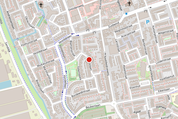 Brandweer-melding op Marnixlaan, 's-Gravenzande op 23 juni, kaart-overzicht