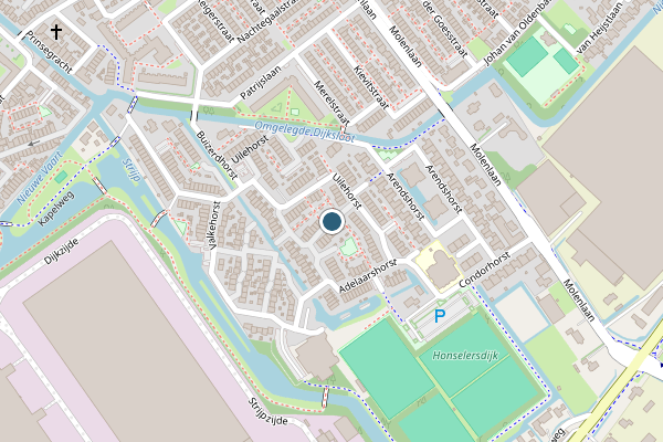 Politie-melding op Sperwerhorst, Honselersdijk op 23 juni, kaart-overzicht