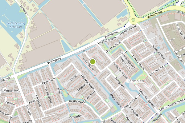 Ambulance-melding op Verenigd Koninkrijkhof, De Lier op 23 juni, kaart-overzicht
